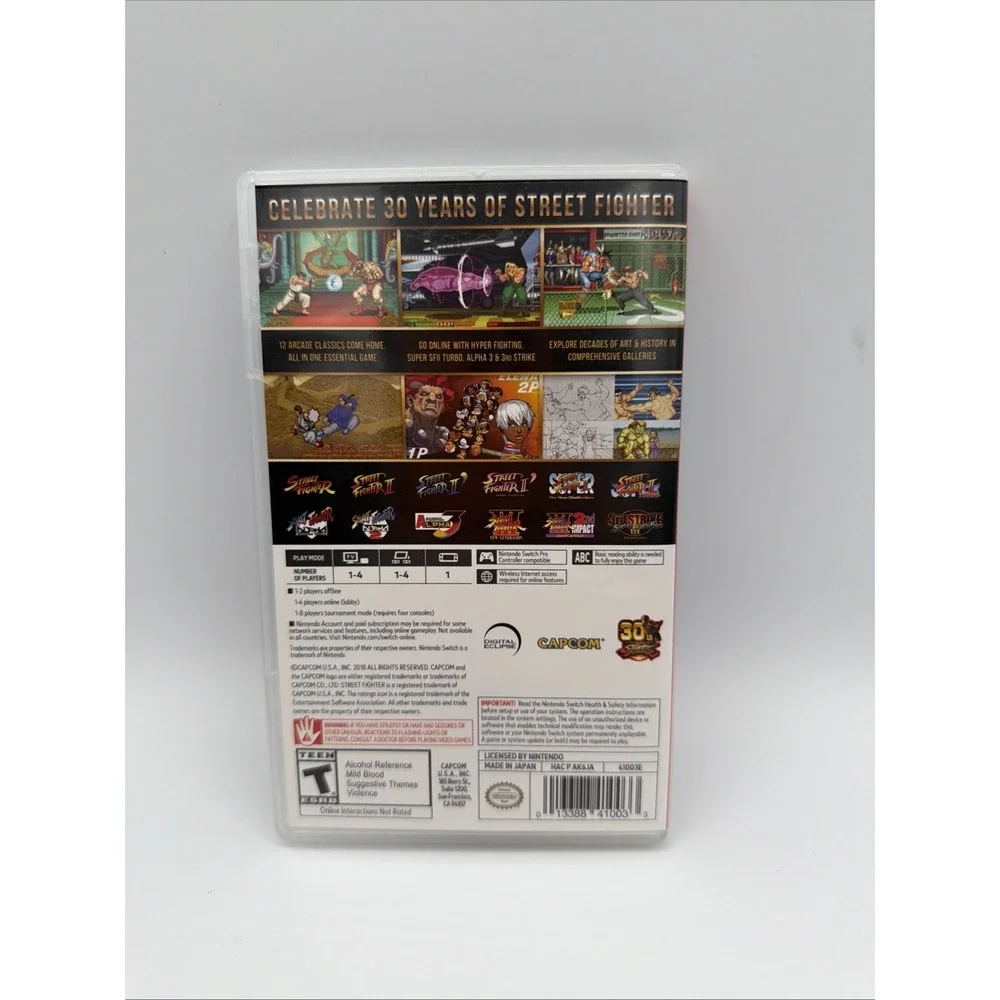 Capcom Street Fighter 30th Anniversary Collection Switch Multiplayer T